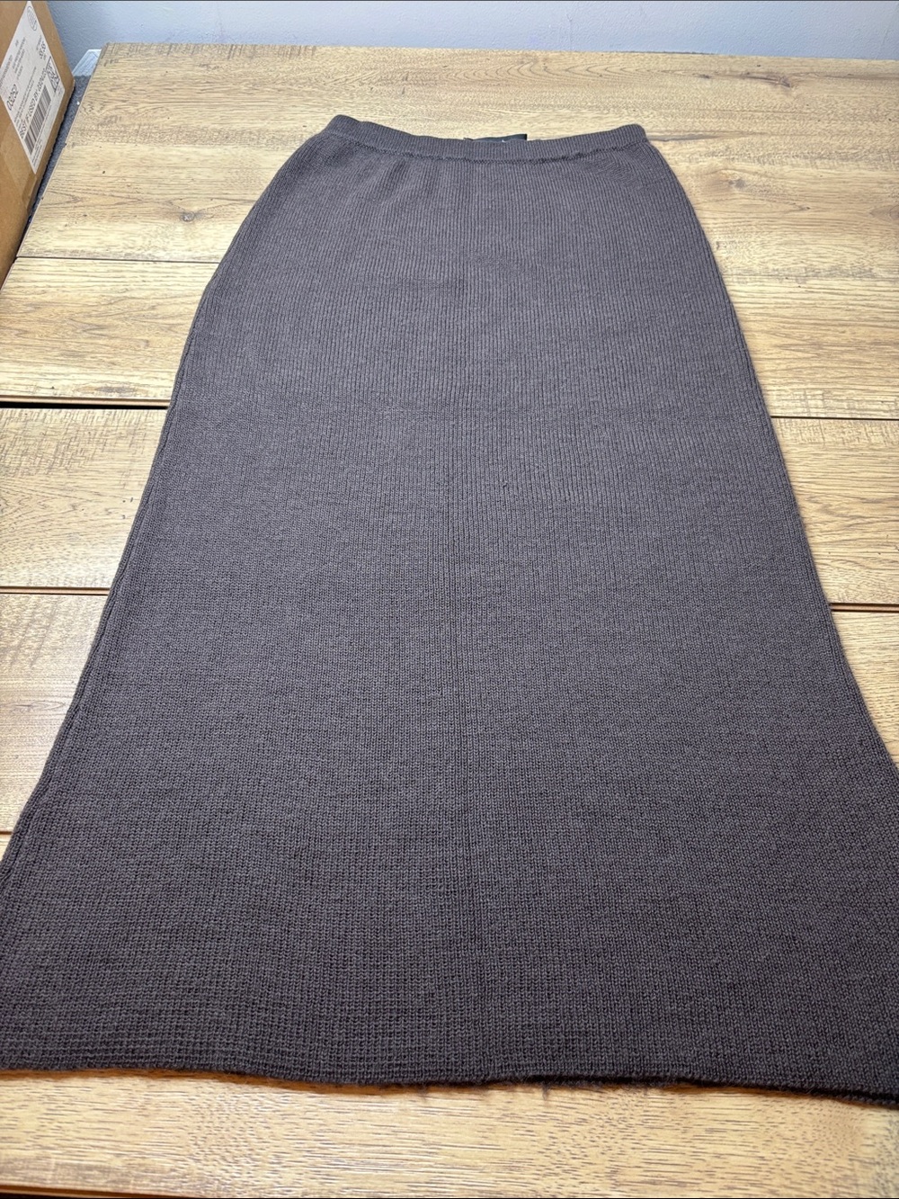 Women’s Peruvian Connection Dark Brown Alpaca Wool Blend  Maxi Skirt Size Medium
